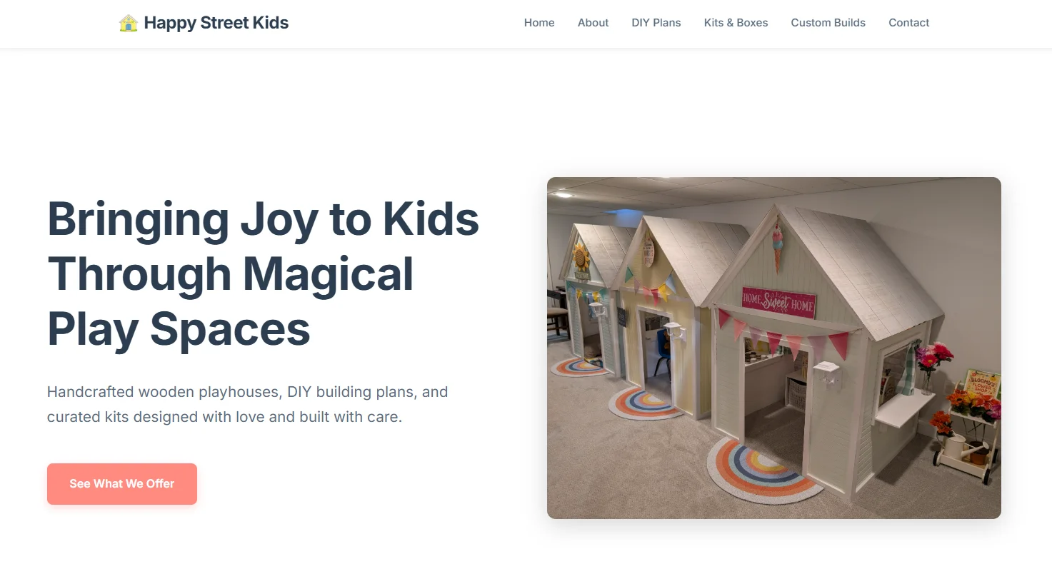 Happy Street Kids website screenshot